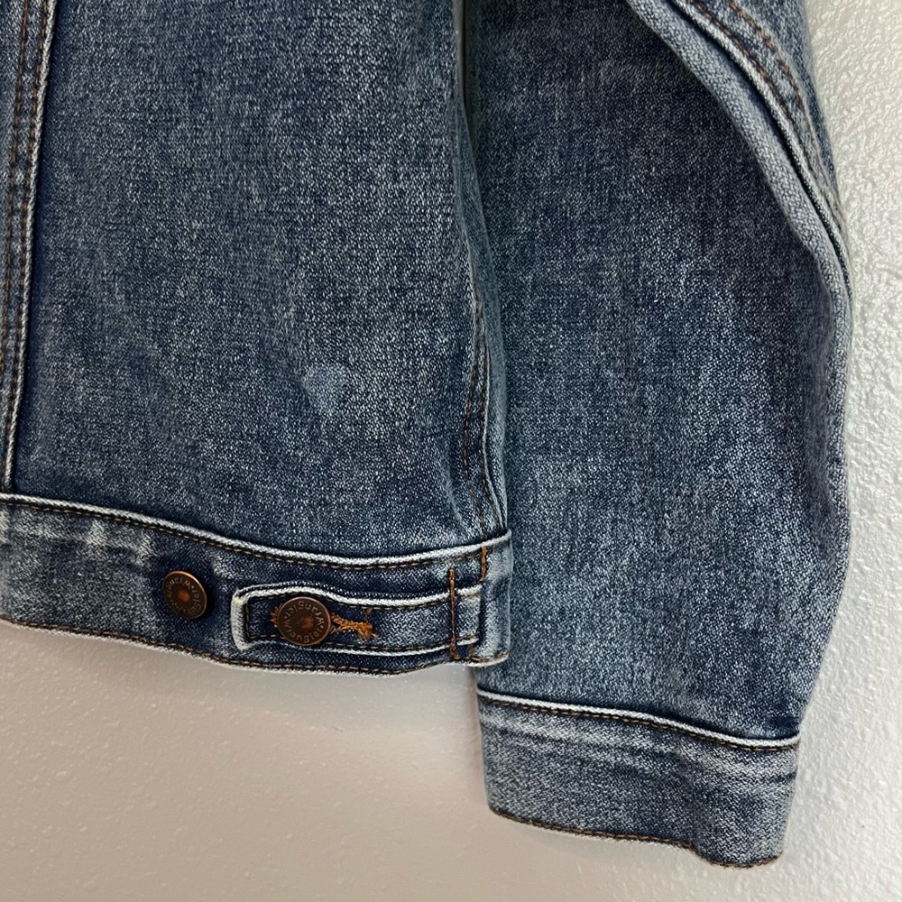 Wrangler Jean jacket trucker coat size small men’s or large women’s casual - Picture 8 of 9